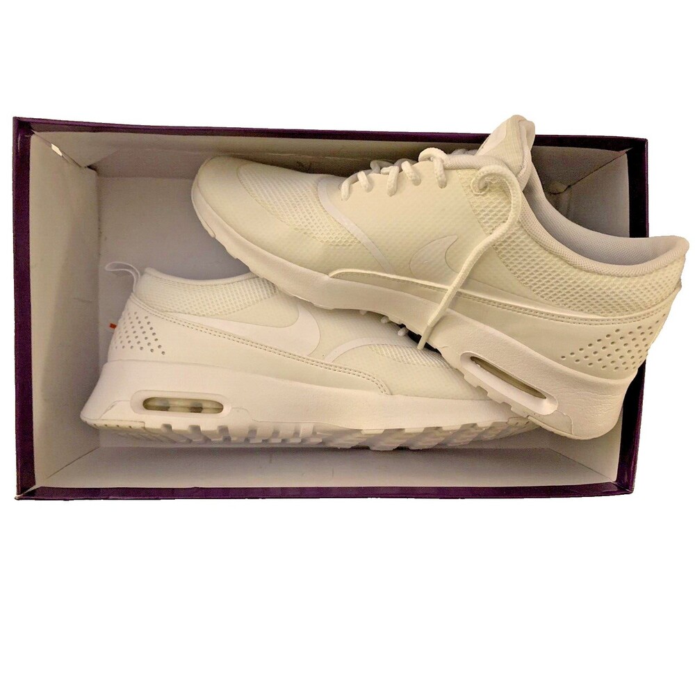 NEW Tripple White Nike 599409 Women's Air Max Thea Running Athletic Shoes Sz 7.5